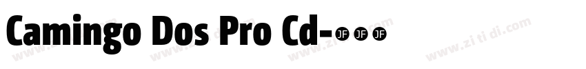 Camingo Dos Pro Cd字体转换